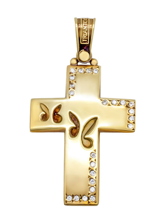 Savvas Design Gold Cross 14K Without Chain ASTA05376