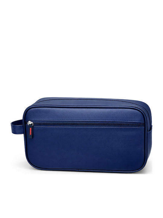 Jetbags Men's Travel Toiletry Bag Synthetic Leather 25.5x8.5x14cm Men's Washing Bag Blue
