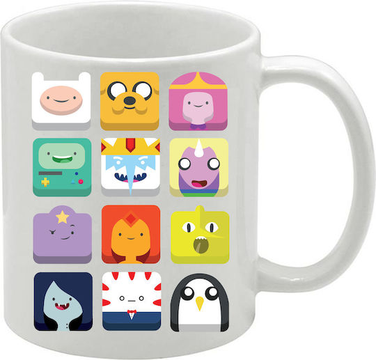 White Adventure Time Mug