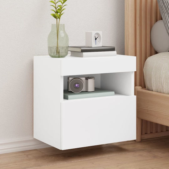 Wooden White Bedside Table 40x30x40cm
