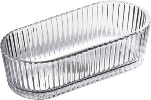 Leone Round Glass Serving Bowl