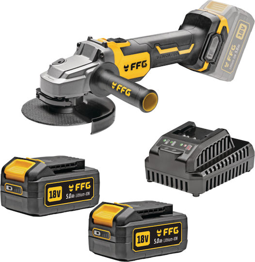 FFG AG 125 Pro Grinder 125mm Battery Brushless 2x5Ah