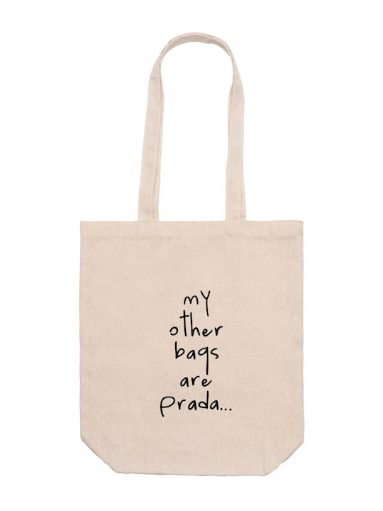 Τσάντα Μπεζ 37εκ. 42εκ. 12εκ Ψώνια My Other Bags Ara Prada Dp6543