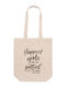 Beige Shopping Bag 37cm 42cm 12cm Shopping Happiest Girls Are Prittiest Dp6553