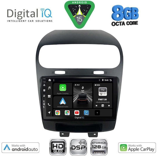 Digital IQ Car Audio System for Fiat Freemont 2008-2020 Bluetooth USB WiFi GPS Apple CarPlay Android Auto with 9" Touch Screen
