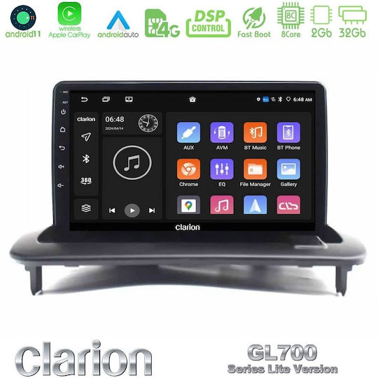 Clarion Car Audio System for Volvo S40 C30 C70 2004-2012 Bluetooth USB Wi-Fi GPS Apple CarPlay Android Auto with 9" Touch Screen