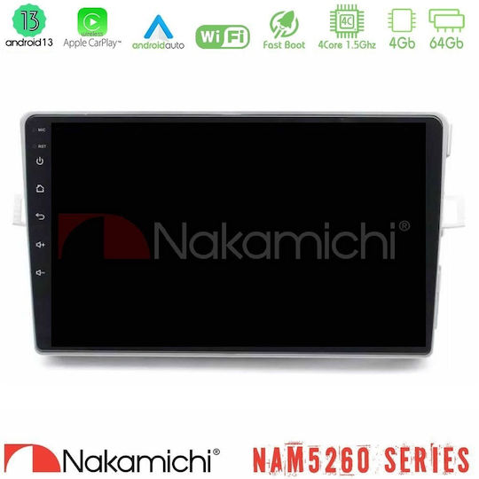 Nakamichi Car Audio System for Toyota Verso 2009-2018 Bluetooth USB AUX WiFi GPS Apple CarPlay Android Auto with 9" Touch Screen