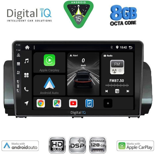 Digital IQ Car Audio System for Dacia Logan Sandero Jogger 2020+ with Touch Screen 9" DIGITAL IQ BXF 7109 CPAA