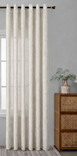 Galifas Curtain with Pencil Pleat Pioggia Di Meteore Ecru 270x280cm