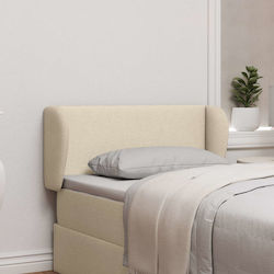 vidaXL Fabric Bed Headboard Beige 40cm