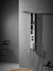 H2O Rain Suite Shower Column Without Battery Black
