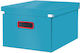 Cutie de Depozitare Leitz Cosy Click & Store Carton Laminat Pliabil Capac Mâner 28x20x37cm Albastru
