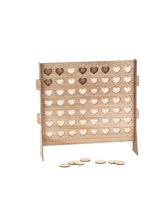 Beauty Home Decorative Heart Wooden 46.5x46x11cm