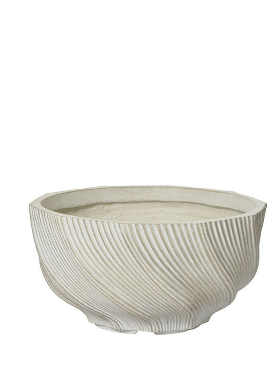 Kaemingk Keramik Pflanzentopf Weiß 19x36cm