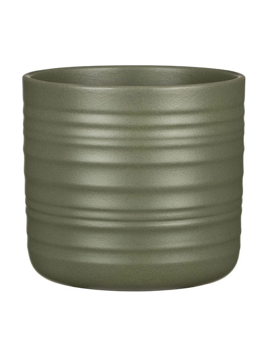 Scheurich Ceramic Green Plant Pot 11x11cm
