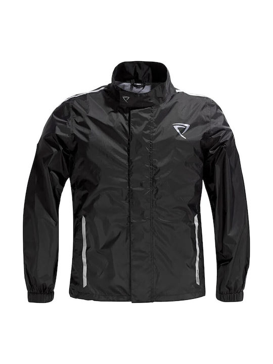 Difi Fiji Male Motorcycle Rain Jacket Black Colour