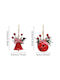 Christmas Tree Hanging Ornaments Bells Decorative 8 Pcs