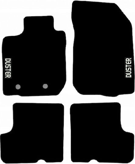 Me Premium Σετ Μπροστινά και Πίσω Πατάκια 4τμχ για Dacia Duster 2010-2017 Μαύρα