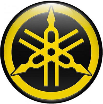 Emblem Sticker Yamaha Large Gold