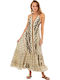 Summer Midi Dress Earth Tones