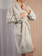Guy Laroche Bonus Hooded Bathrobe in Beige Colour