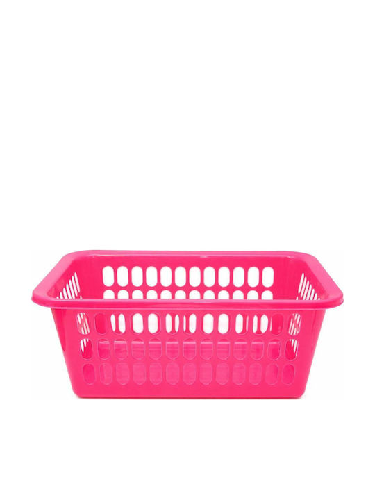 keleman Laundry Basket Plastic 30lt 54.5x39x23cm Pink