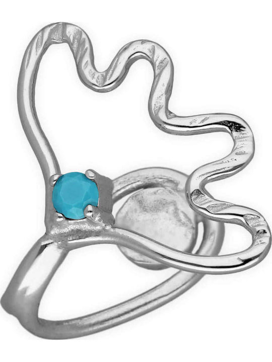Nose Piercing Feather Turquoise Zircon Handcraf...