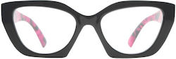 Frog Optical Lesebrillen +1.50 in Schwarz Farbe
