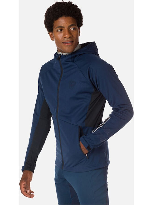 Winter Softshell Waterproof and Windproof Jacket Navy Blue