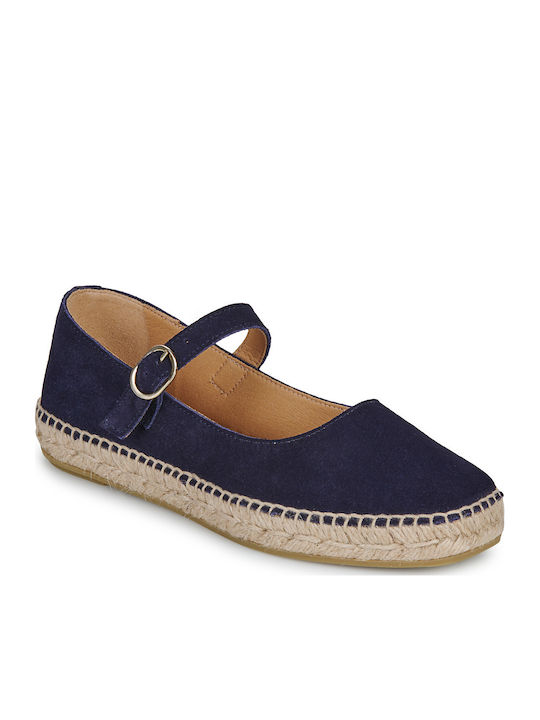 Billie Sandale de Damă cu Platformă pentru Vară în Stil Espadrile Albastre