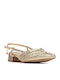 Pumps mit Riemen Goldene