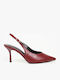 Pointed Toe Burgundy Heels