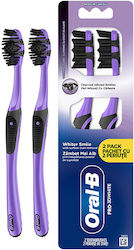 Oral-B 3d White Manuelle Zahnbürste Charcoal 2 Stück Oral-B 3d White Manuelle Zahnbürste Charcoal 2 Stück