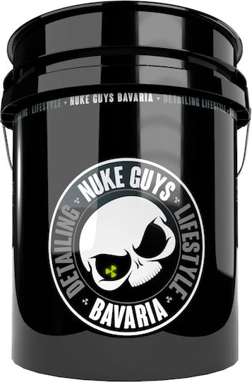 Plastic Mop Bucket Nuke Guys Gold Bucket 5 Gal Capacity 19L Black