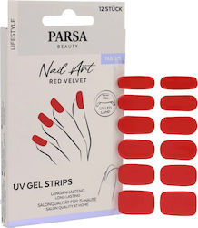 Parsa Αυτοκολλητα Uv Gel Strips Νυχιων Red Velvet 12tmx Parsa Αυτοκολλητα Uv Gel Strips Νυχιων Red Velvet 12tmx