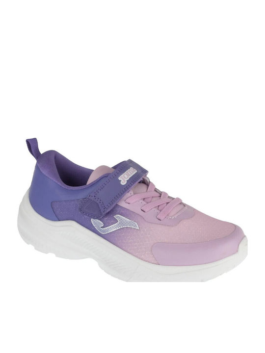 Kids Sports Shoes Running with Laces Purple