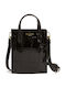 Icon Damenhandtasche Schulter / Handtasche Krokodilmuster Schwarz