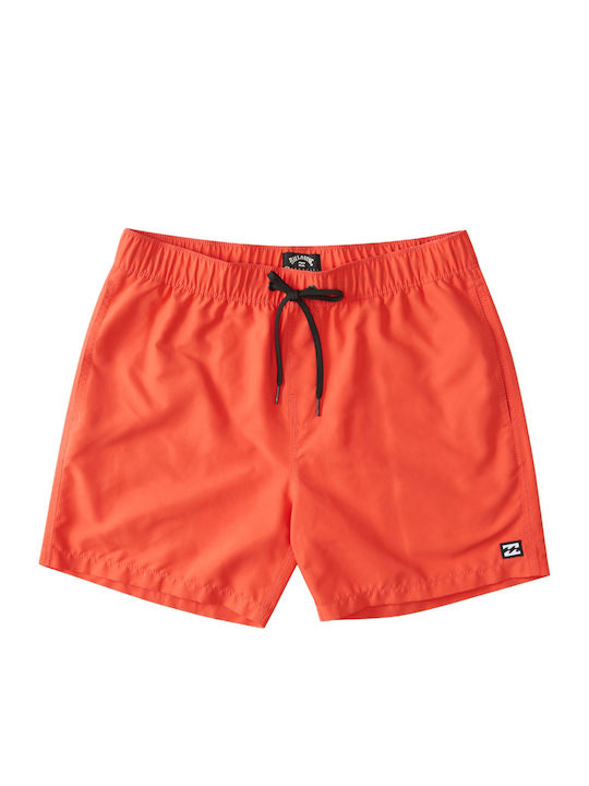 Billabong 'all Day' Kids Swim Shorts Red Hot
