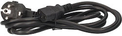GSC Game World IEC C13 / Schuko - IEC C13 / Schuko Cable 1.8m Μαύρο