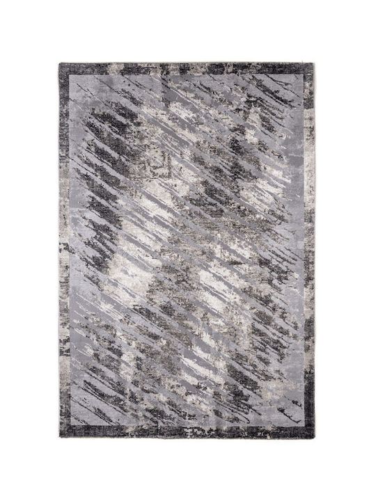 Klonaras Ascot 8328 Wohnzimmer Teppich Rechteckig Grau Creme 133x190cm
