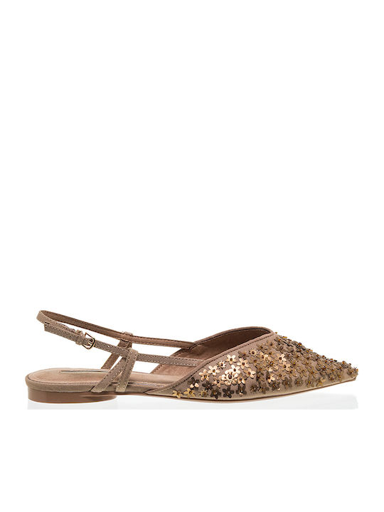 Corina Women's Ballerina Shoes Slingback in Bro...