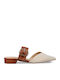 Women's Ballerina Shoes Slingback With Strap in Tabac Brown Colour