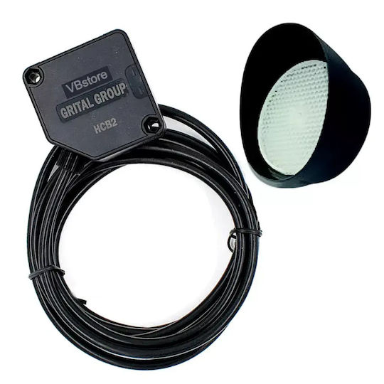 Grital Group Garage Door Photocell Sensor Waterproof with Reflector and 7m Range Pfr-50 Hd