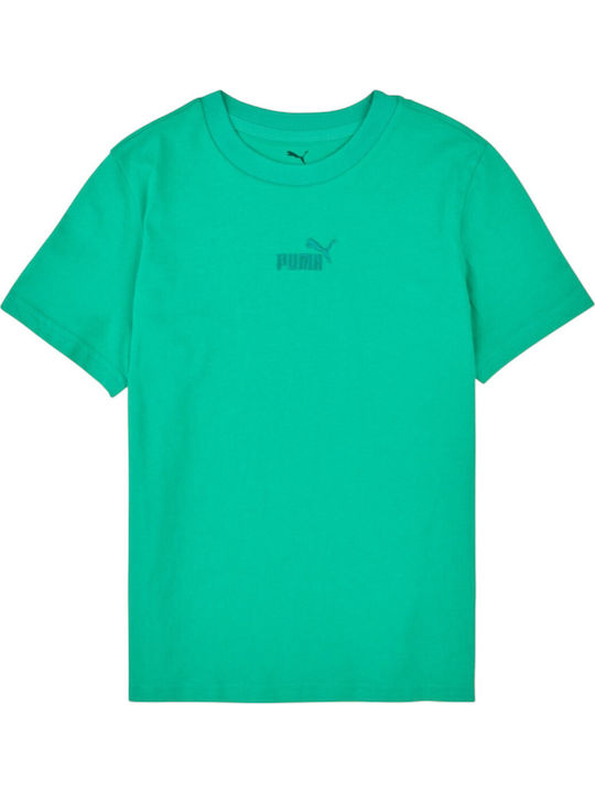 Kids Short-Sleeved Green Blouse Logo
