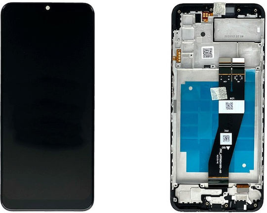Ecran cu Mecanism Tactil și Ramă pentru Samsung Galaxy A03s (Negru)