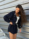 Women's Sweatpants Set Navy Blue