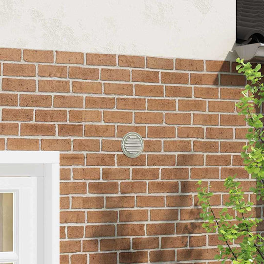 vidaXL Belüftungszubehör 4 Stück Silber 100 mm Edelstahl Silber 42019372