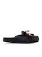 Closed-Toe Women's Black Slippers