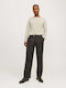Crew Neck Long Sleeve Sweater Oatmeal