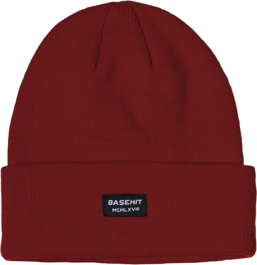 Unisex Beanie Knitted Hat in Red Color 212.BU03.18